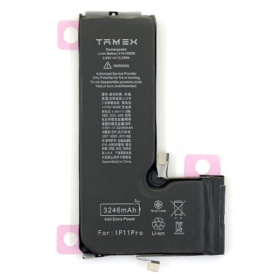 Акумулятор TAMEX для iPhone 11 PRO 3246 mAh/616-00659/підвищеної ємності Акумулятор TAMEX для iPhone 11 PRO 3246 mAh/616-00659/підвищеної ємності
