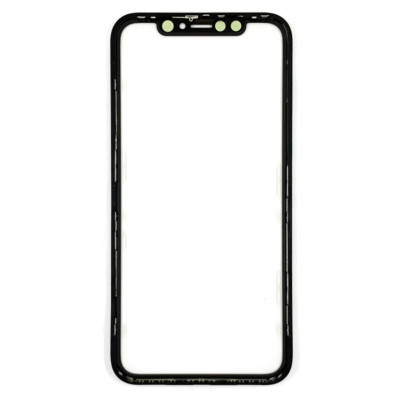 Скло дисплея для переклеювання iPhone XR Black (OCA плівка+Рамка)