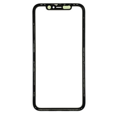 Скло дисплея для переклеювання iPhone 11 Black (OCA плівка+Рамка)