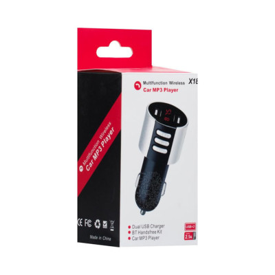 FM модулятор (трансмітер) CAR X18 (4в1) (Bluetooth + USB + трансмітер) FM модулятор (трансмітер) CAR X18 (4в1) (Bluetooth + USB + трансмітер)