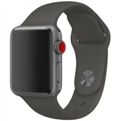Ремінець Soft Touch для Apple Watch 38/40/41/42mm(ser.10)- темно-сірий Ремінець Soft Touch для Apple Watch 38/40/41/42mm(ser.10)- темно-сірий