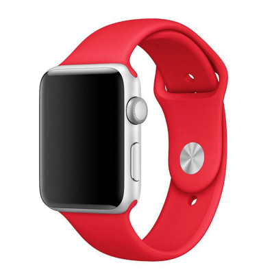 Ремінець Soft Touch для Apple Watch 42(ser.1-3)/44/45/46/49mm- червоний Ремінець Soft Touch для Apple Watch 42(ser.1-3)/44/45/46/49mm- червоний