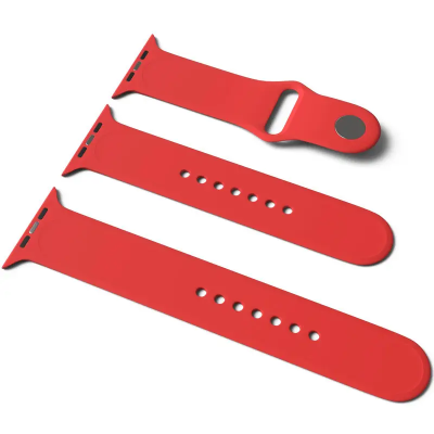 Ремінець силіконовий для Apple Watch Sport Band 38/40/41/42mm(ser.10) (S/M and M/L) 3pcs- червоний Ремінець силіконовий для Apple Watch Sport Band 38/40/41/42mm(ser.10) (S/M and M/L) 3pcs- червоний