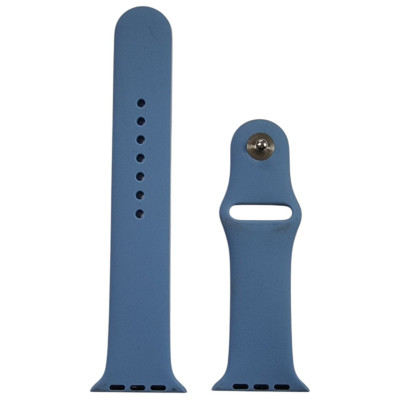 Ремінець Soft Touch для Apple Watch 42(ser.1-3)/44/45/46/49mm- світло-блакитний Ремінець Soft Touch для Apple Watch 42(ser.1-3)/44/45/46/49mm- світло-блакитний