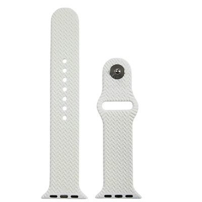 Ремінець Soft Touch плетений для Apple Watch 42(ser.1-3)/44/45/46/49mm- білий Ремінець Soft Touch плетений для Apple Watch 42(ser.1-3)/44/45/46/49mm- білий