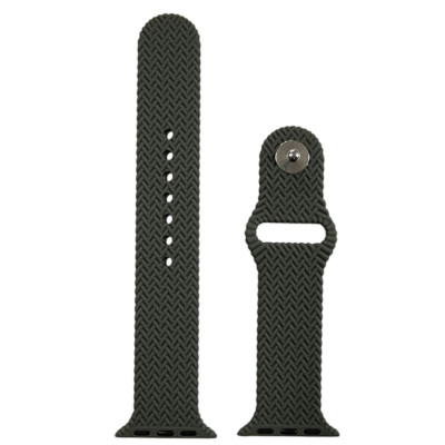Ремінець Soft Touch плетений для Apple Watch 42(ser.1-3)/44/45/46/49mm- оливковий Ремінець Soft Touch плетений для Apple Watch 42(ser.1-3)/44/45/46/49mm- оливковий