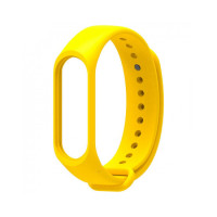 Ремінець силіконовий для Mi Band 3/4- жовтий