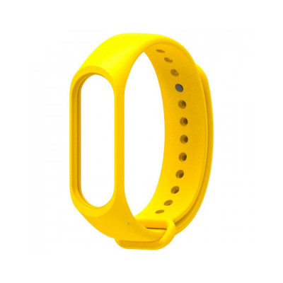 Ремінець силіконовий для Mi Band 3/4- жовтий Ремінець силіконовий для Mi Band 3/4- жовтий