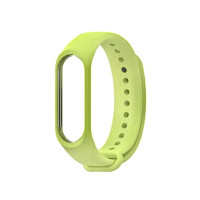 Ремінець силіконовий для Mi Band 3/4- лимонний