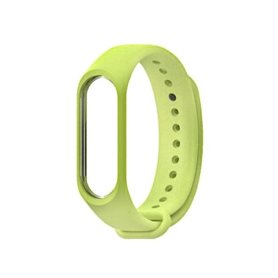 Ремінець силіконовий для Mi Band 3/4- лимонний Ремінець силіконовий для Mi Band 3/4- лимонний