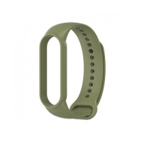 Ремінець силіконовий для Mi Band 3/4- оливковий