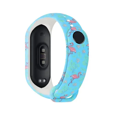 Ремінець силіконовий для Mi Band 5/ Mi Band 6 Fancy- №22 фламінго рожевий Ремінець силіконовий для Mi Band 5/ Mi Band 6 Fancy- №22 фламінго рожевий