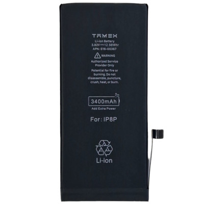 Акумулятор TAMEX для iPhone 8 Plus 3400 mAh/616-00367/підвищеної ємності Акумулятор TAMEX для iPhone 8 Plus 3400 mAh/616-00367/підвищеної ємності