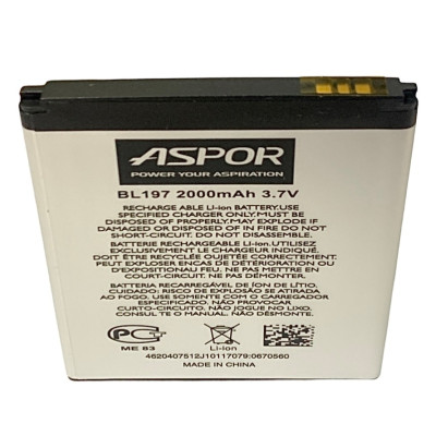 Акумулятор Aspor для Lenovo BL-197 (S720 / A820 / A800) Акумулятор Aspor для Lenovo BL-197 (S720 / A820 / A800)