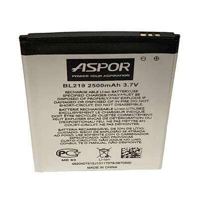Акумулятор Aspor для Lenovo BL-219 (A768t / A850 + / A880 / A889 / A890 / S810 / S856) Акумулятор Aspor для Lenovo BL-219 (A768t / A850 + / A880 / A889 / A890 / S810 / S856)