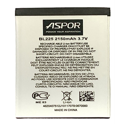 Акумулятор Aspor для Lenovo BL-225 (S580 / A858T / A785E) Акумулятор Aspor для Lenovo BL-225 (S580 / A858T / A785E)
