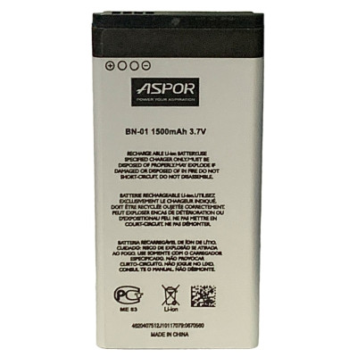Акумулятор Aspor для Nokia BN-01 (X Dual SIM) Акумулятор Aspor для Nokia BN-01 (X Dual SIM)