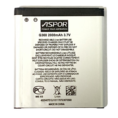 Акумулятор Aspor для Samsung G360 / J200 (EB-BG360CBE) Акумулятор Aspor для Samsung G360 / J200 (EB-BG360CBE)