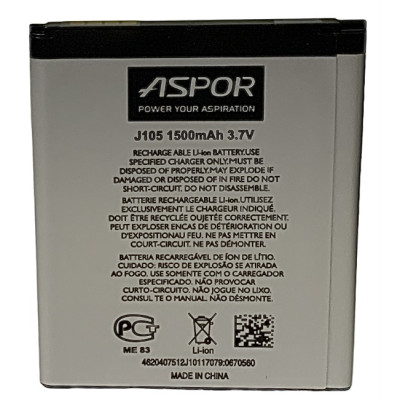 Акумулятор Aspor для Samsung J105 / J1 Mini (EB-BG313BBE) Акумулятор Aspor для Samsung J105 / J1 Mini (EB-BG313BBE)