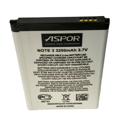 Акумулятор Aspor для Samsung Note 3 / N9000 (EB-B800BE) Акумулятор Aspor для Samsung Note 3 / N9000 (EB-B800BE)