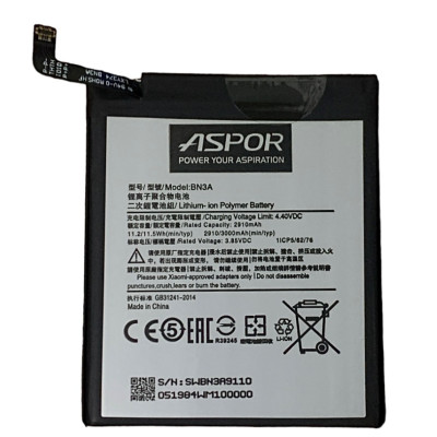 Акумулятор Aspor для Xiaomi Redmi GO (BN3A) Акумулятор Aspor для Xiaomi Redmi GO (BN3A)