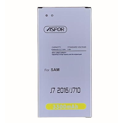 Акумулятор Aspor Premium для Samsung J710 / J7 2016 (EB-BJ710CBE) Акумулятор Aspor Premium для Samsung J710 / J7 2016 (EB-BJ710CBE)