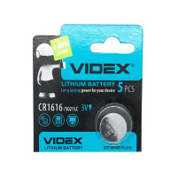 Батарейка CR1616 Videx 3V (ціна за 1шт) Батарейка CR1616 Videx 3V (ціна за 1шт)