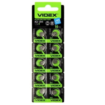 Батарейка G3 (LR41; LR736) Videx (ціна за 1шт) Батарейка G3 (LR41; LR736) Videx (ціна за 1шт)