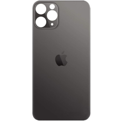 Задня кришка для iPhone 11 Pro Max (big hole) Black Задня кришка для iPhone 11 Pro Max (big hole) Black