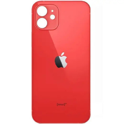 Задня кришка для iPhone 12 (big hole) Red Задня кришка для iPhone 12 (big hole) Red