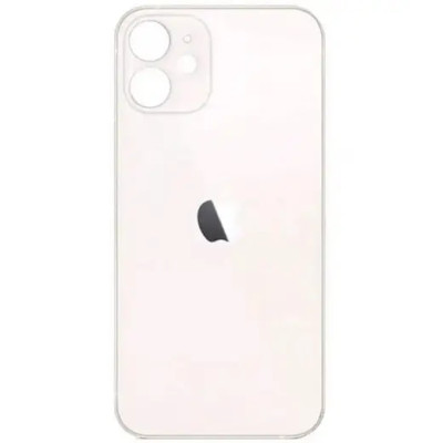 Задня кришка для iPhone 12 (big hole) White Задня кришка для iPhone 12 (big hole) White