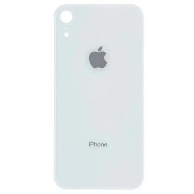 Задня кришка для iPhone XR (big hole) White Задня кришка для iPhone XR (big hole) White