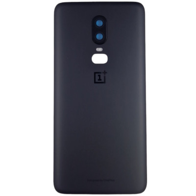 Задня кришка для OnePlus 6 orig Matte (зі склом камери) Black Задня кришка для OnePlus 6 orig Matte (зі склом камери) Black