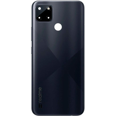 Задня кришка для Realme C21Y (зі склом камери) Black Задня кришка для Realme C21Y (зі склом камери) Black