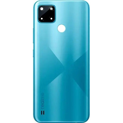 Задня кришка для Realme C21Y (зі склом камери) Blue Задня кришка для Realme C21Y (зі склом камери) Blue