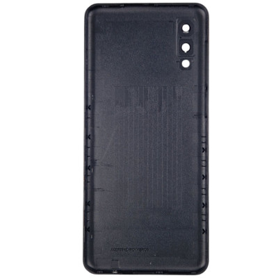 Задня кришка для Samsung A02 / A022 (зі склом камери) Black
