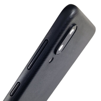 Задня кришка для Samsung A02 / A022 (зі склом камери) Black