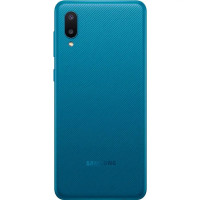 Задня кришка для Samsung A02 / A022 (зі склом камери) Blue Задня кришка для Samsung A02 / A022 (зі склом камери) Blue