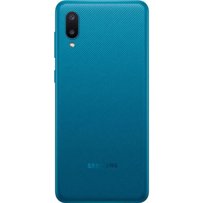 Задня кришка для Samsung A02 / A022 (зі склом камери) Blue Задня кришка для Samsung A02 / A022 (зі склом камери) Blue