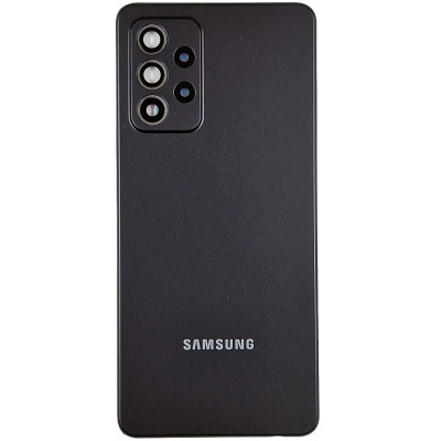 Задня кришка для Samsung A52 4G / A525 / A52 5G / A526 (зі склом камери) Black Задня кришка для Samsung A52 4G / A525 / A52 5G / A526 (зі склом камери) Black
