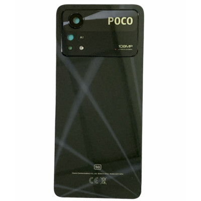 Задня кришка для Xiaomi Poco X4 Pro 5G з основним склом камери Black