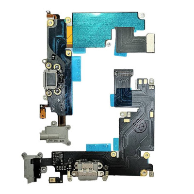 Шлейф з конектором зарядки для iPhone 6 Plus (мікрофон) AAA Black 