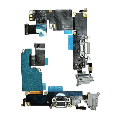 Шлейф з конектором зарядки для iPhone 6 Plus (мікрофон) Original Black