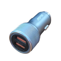 Автомобільний зарядний пристрій Aspor A905 (2USB/36W)- графітовий Автомобільний зарядний пристрій Aspor A905 (2USB/36W)- графітовий