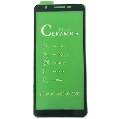 Плівка захисна CERAMiCS 9D для Samsung A01 Core/A013- чорний Плівка захисна CERAMiCS 9D для Samsung A01 Core/A013- чорний