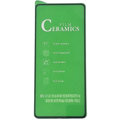 Плівка захисна CERAMiCS 9D для Xiaomi Mi 10T Pro- чорний Плівка захисна CERAMiCS 9D для Xiaomi Mi 10T Pro- чорний