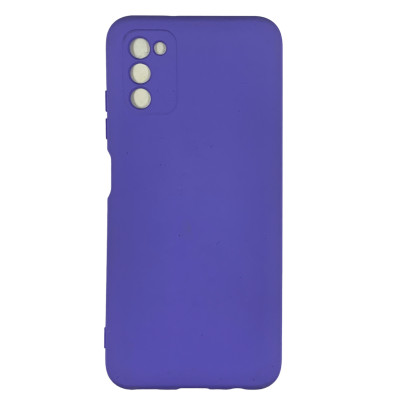 Накладка (з мікрофіброю) Soft Touch для Samsung A03S 4G/A037- бузковий Накладка (з мікрофіброю) Soft Touch для Samsung A03S 4G/A037- бузковий