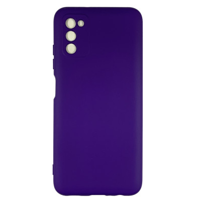 Накладка (з мікрофіброю) Soft Touch для Samsung A03S 4G/A037- фіолетовий Накладка (з мікрофіброю) Soft Touch для Samsung A03S 4G/A037- фіолетовий