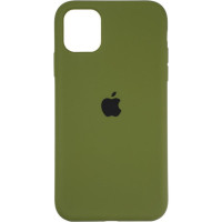 Накладка (з мікрофіброю) Silk для iPhone 11 Pro- №45 army green