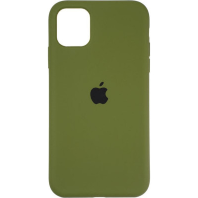 Накладка (з мікрофіброю) Silk для iPhone 11 Pro- №45 army green